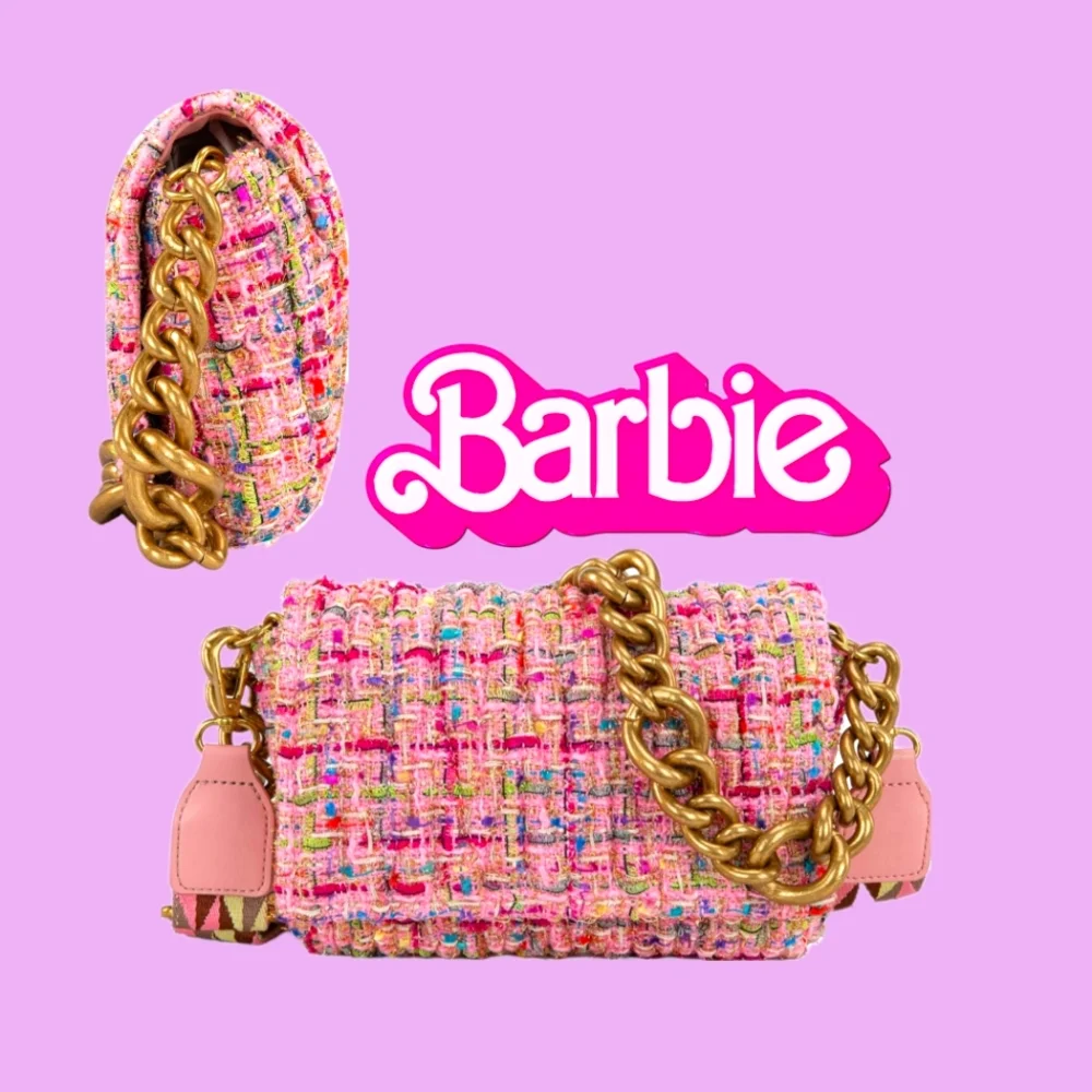 Pink Plaid Purse - Picture 1 of 3